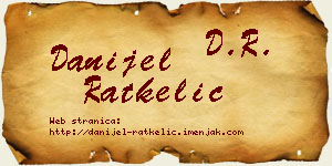 Danijel Ratkelić vizit kartica